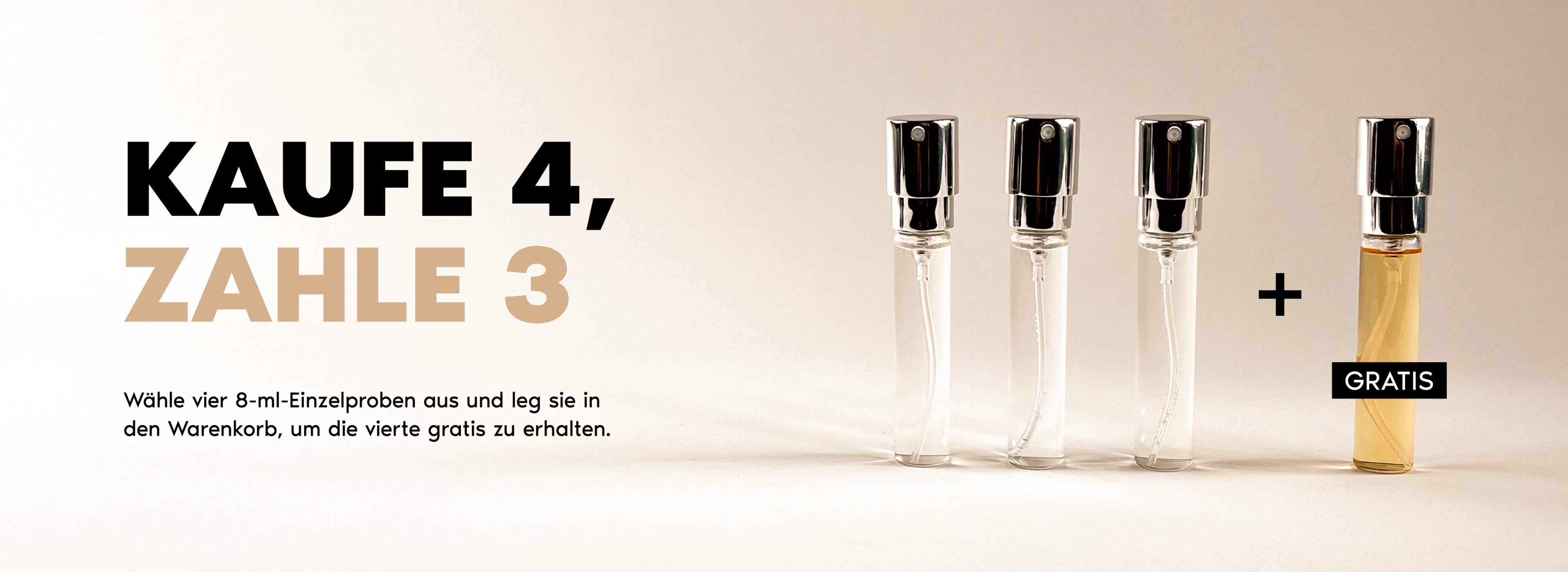 4 für 3 – Parfum-Proben