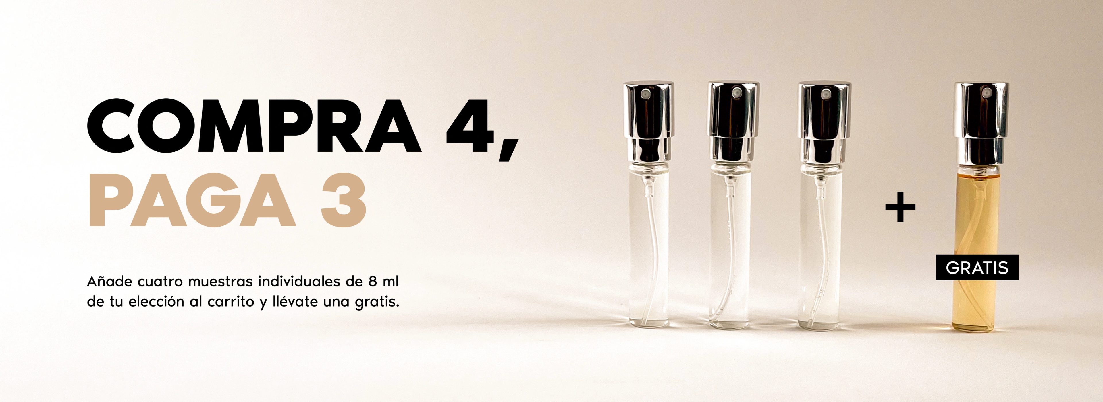 4 por 3 – Muestras de perfume